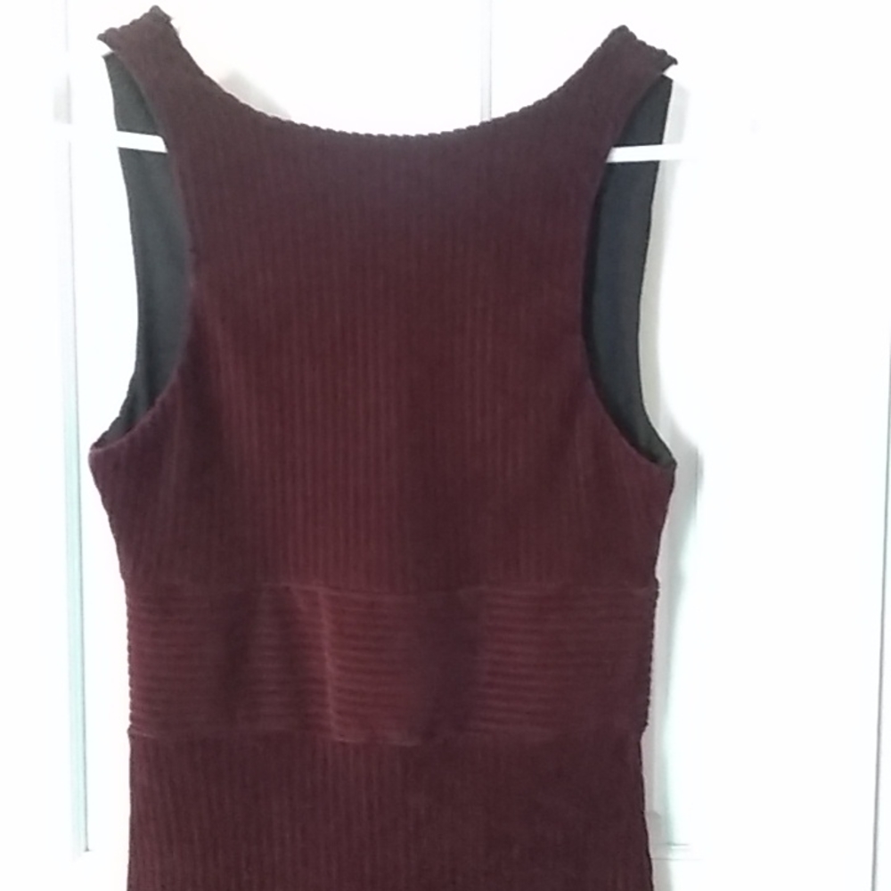 Free people open back corduroy sleeveless dress. - Picture 2 of 16